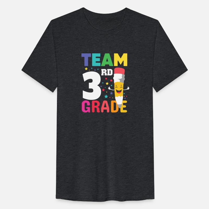 Team 3rd Grade Pencil Back