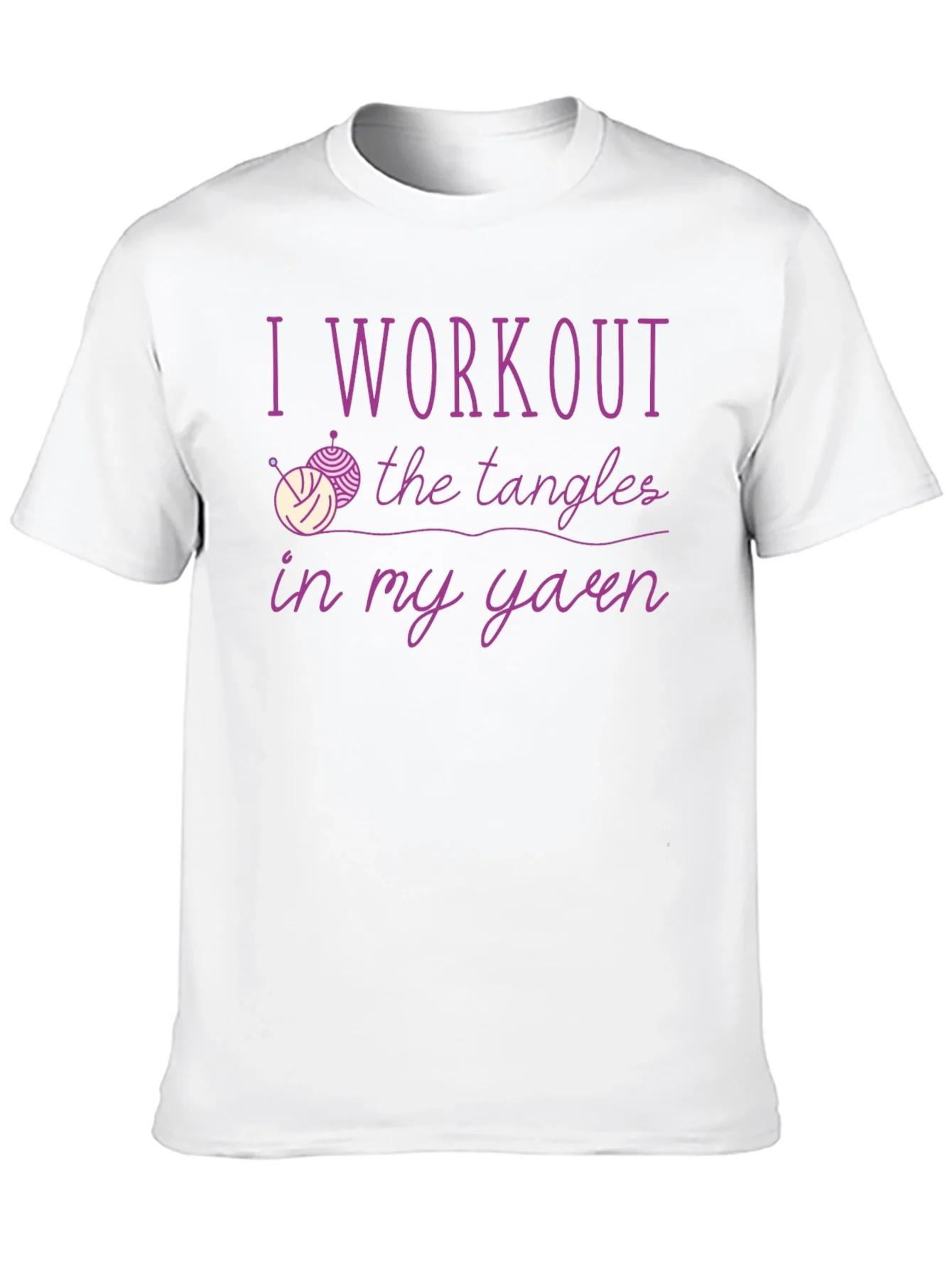 Yarn Workout T-Shirt Knitting Lover Tee