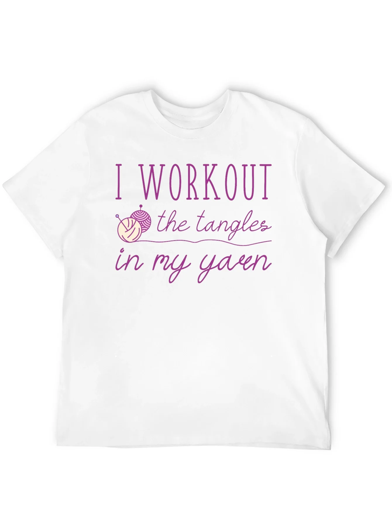 Yarn Workout T-Shirt Knitting Lover Tee