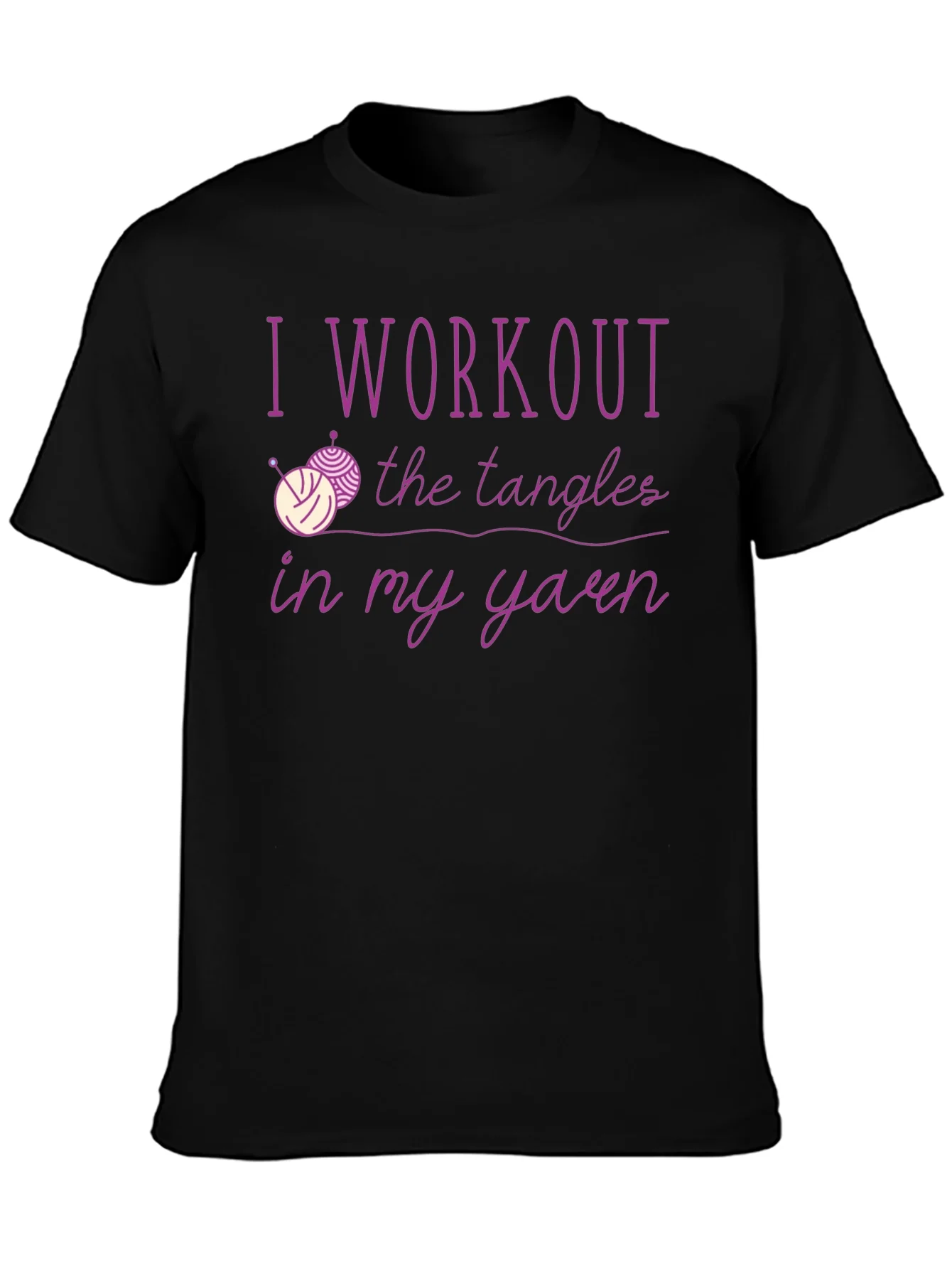 Yarn Workout T-Shirt Knitting Lover Tee