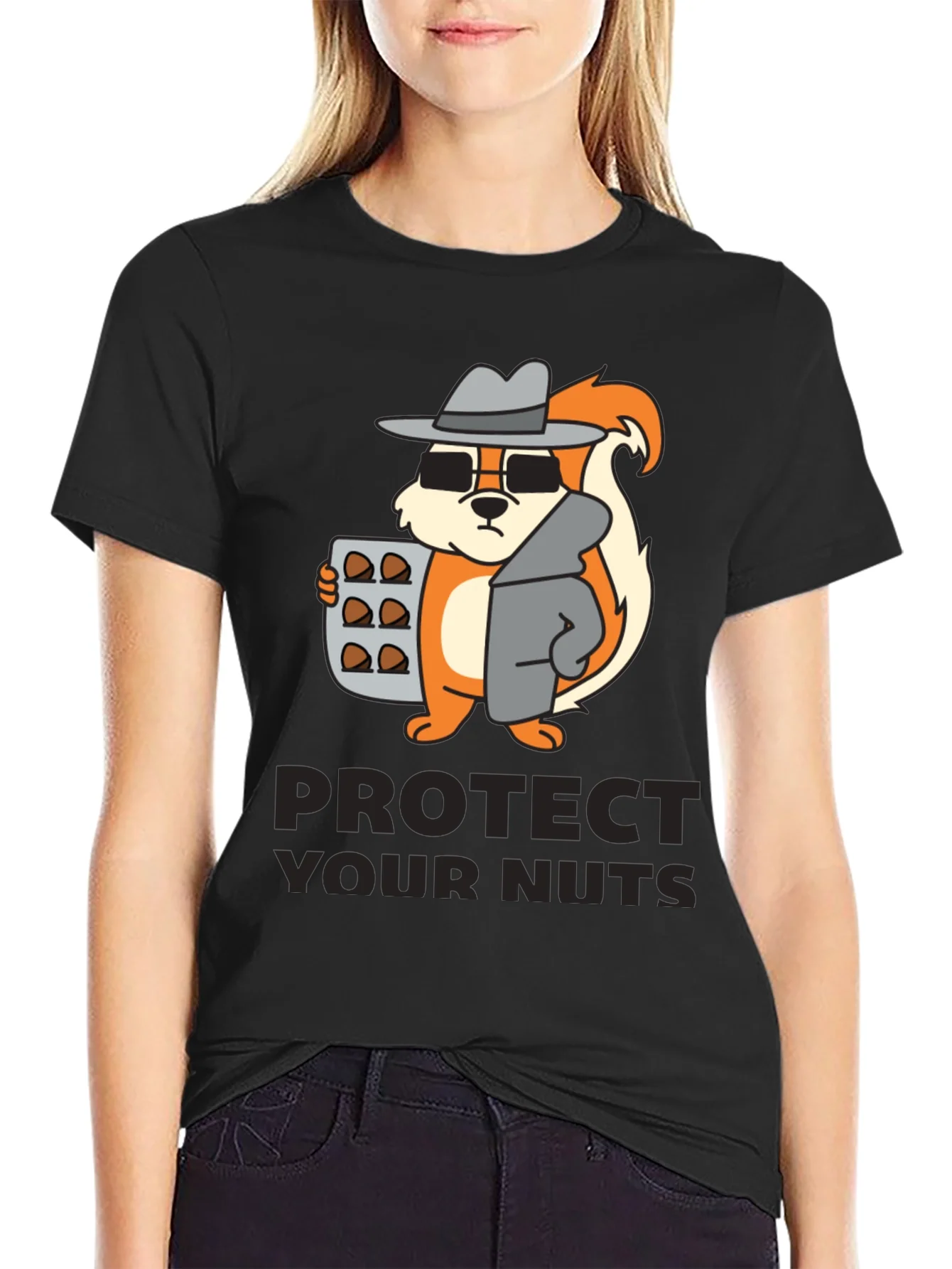 Protect Your Nuts Novelty Graphic Tee