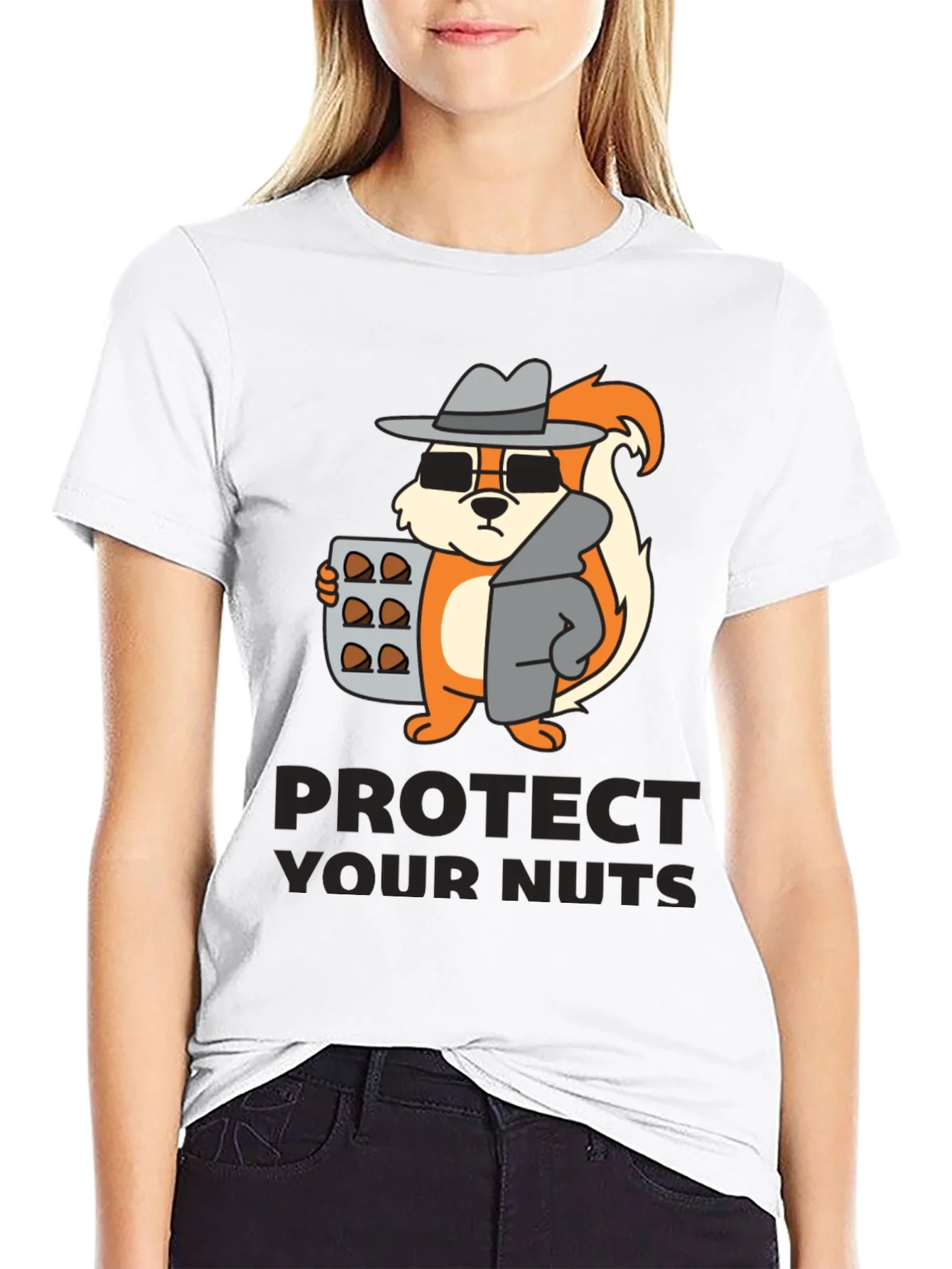 Protect Your Nuts Novelty Graphic Tee