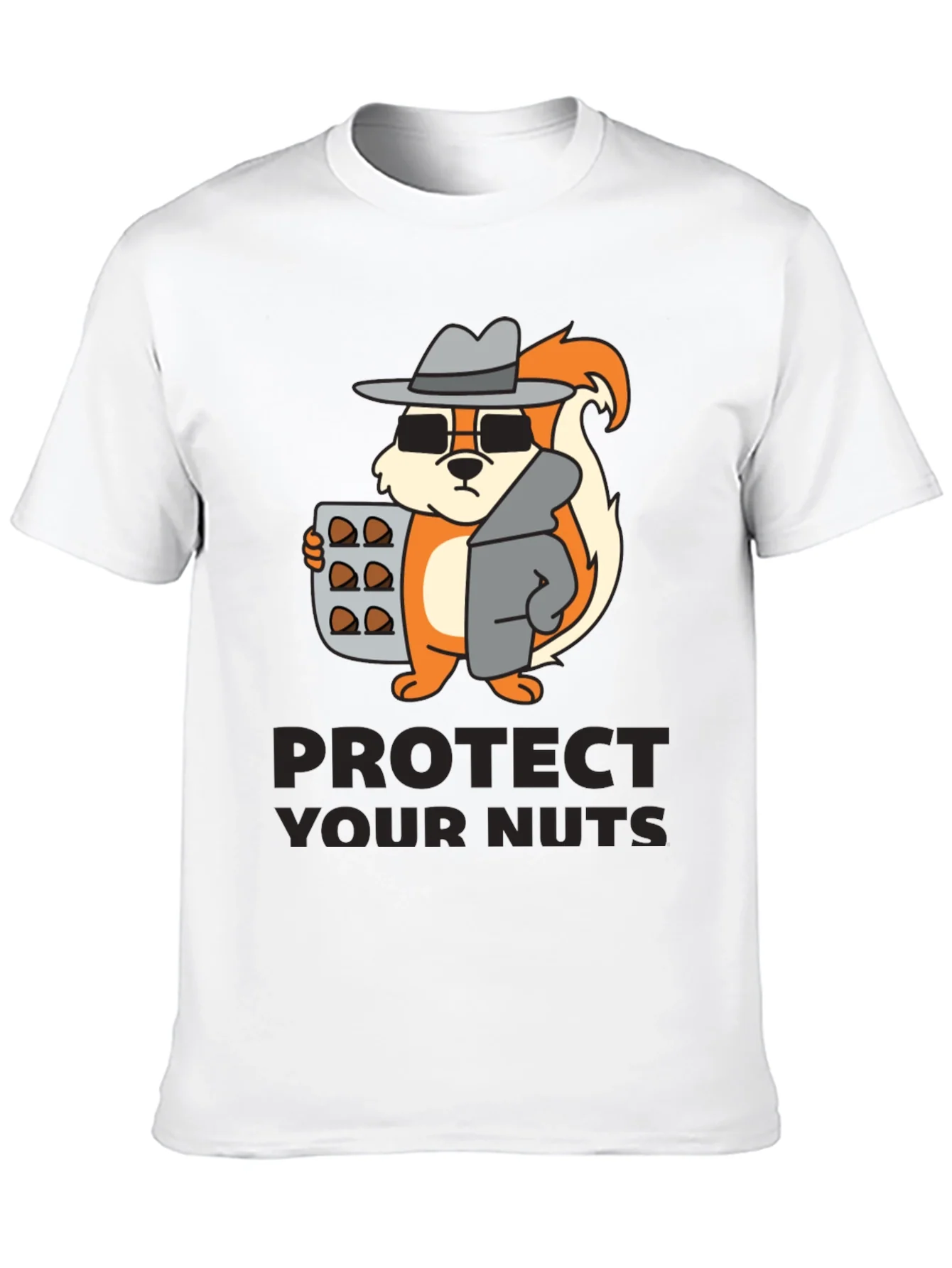 Protect Your Nuts Novelty Graphic Tee