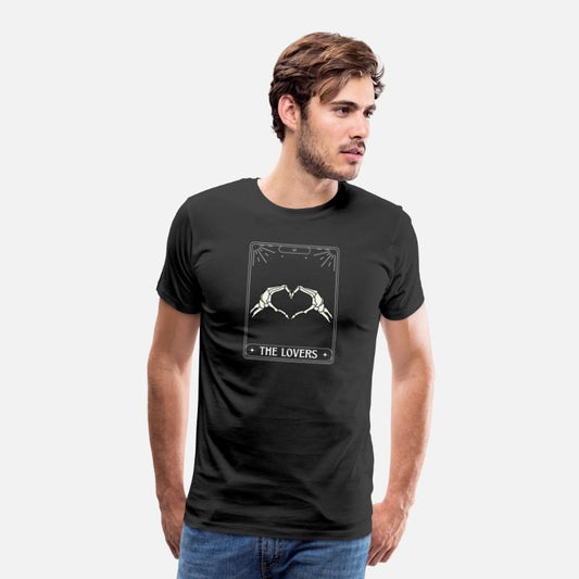 The Lovers Tarot Card Got Skeleton Skull Halloween
