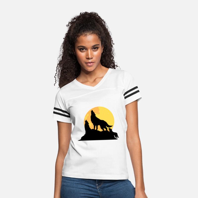 Three Wolves Howling in Moonlight Classic