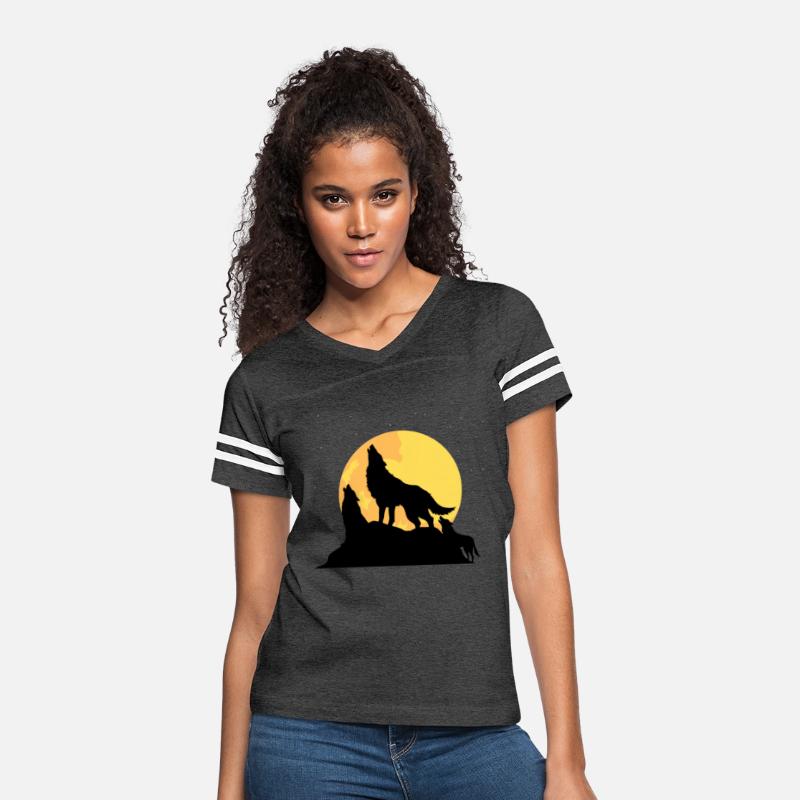 Three Wolves Howling in Moonlight Classic