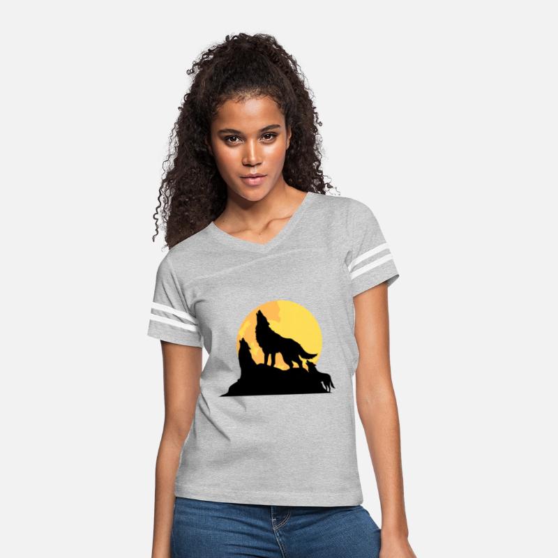 Three Wolves Howling in Moonlight Classic
