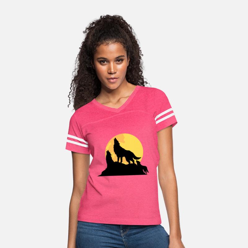 Three Wolves Howling in Moonlight Classic