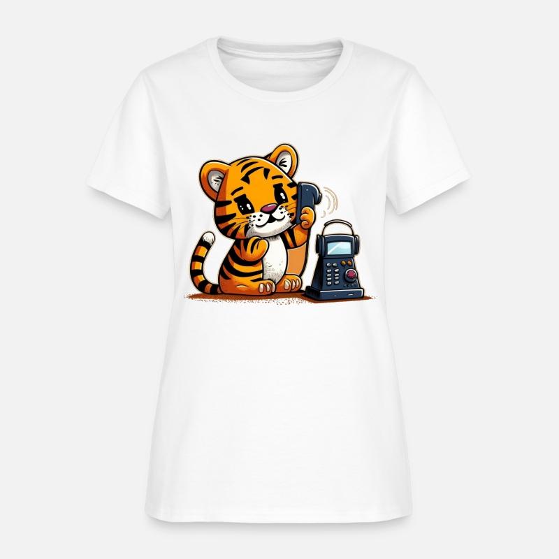 Tiger on the phone calling