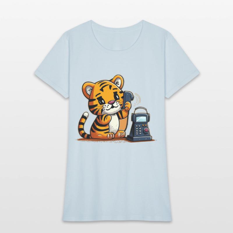 Tiger on the phone calling