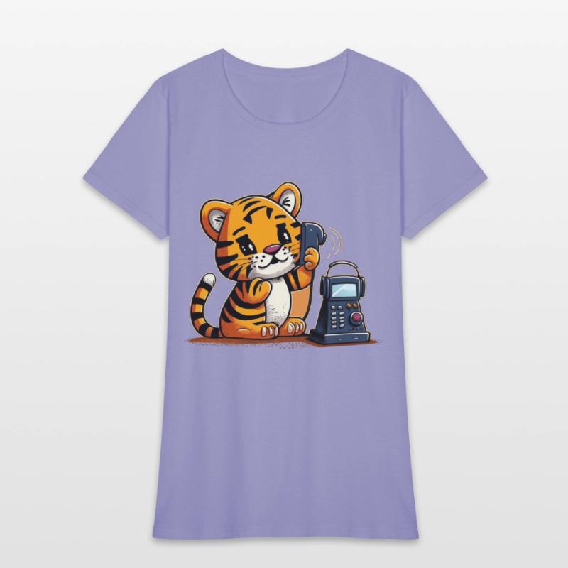 Tiger on the phone calling