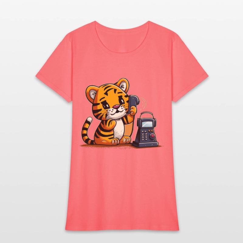 Tiger on the phone calling
