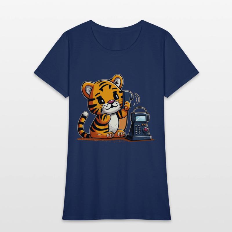 Tiger on the phone calling