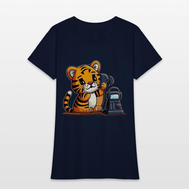 Tiger on the phone calling