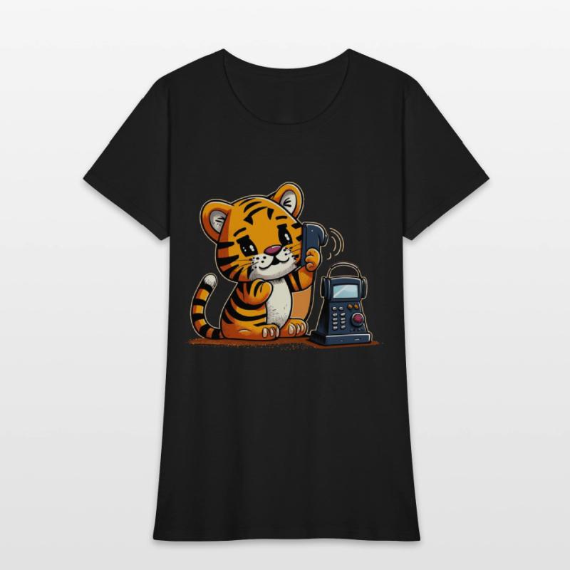 Tiger on the phone calling