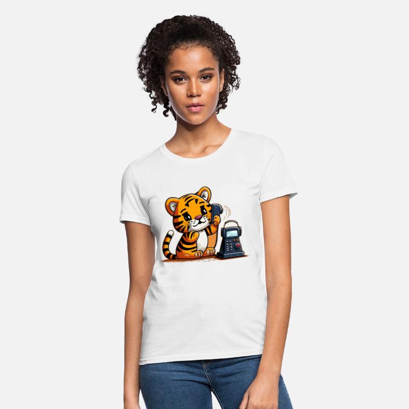 Tiger on the phone calling