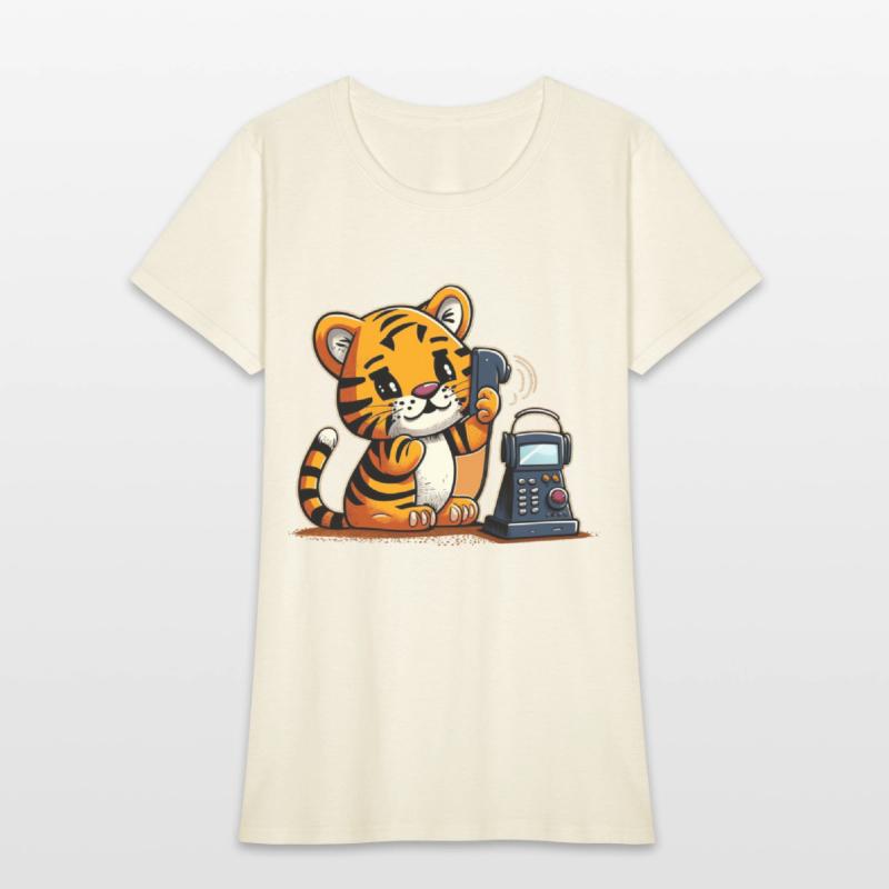 Tiger on the phone calling