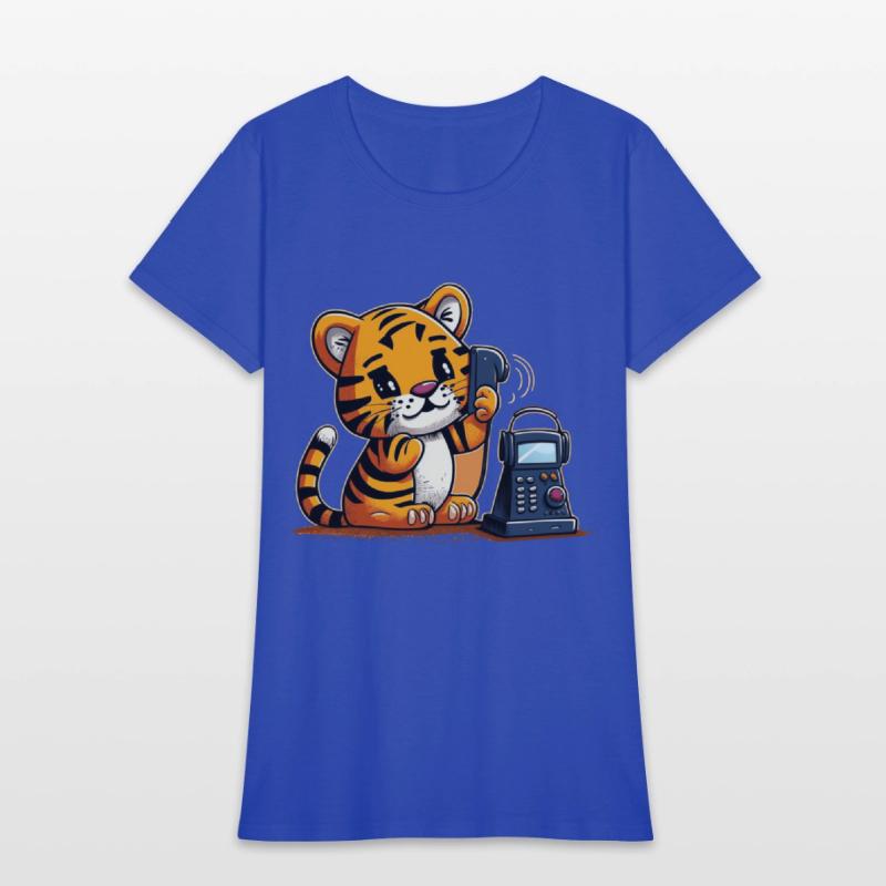 Tiger on the phone calling
