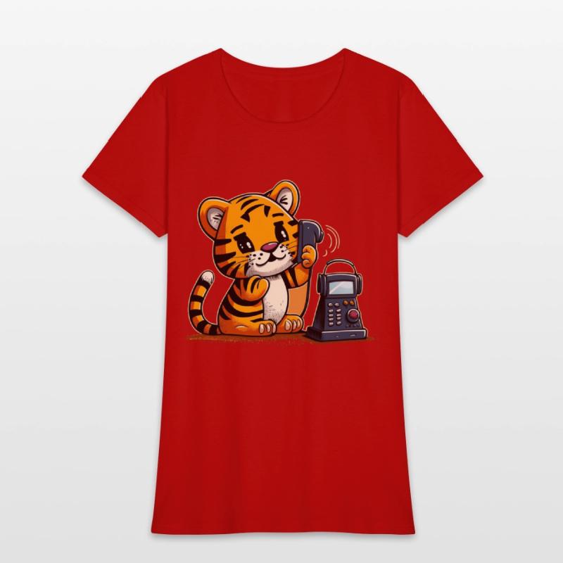 Tiger on the phone calling
