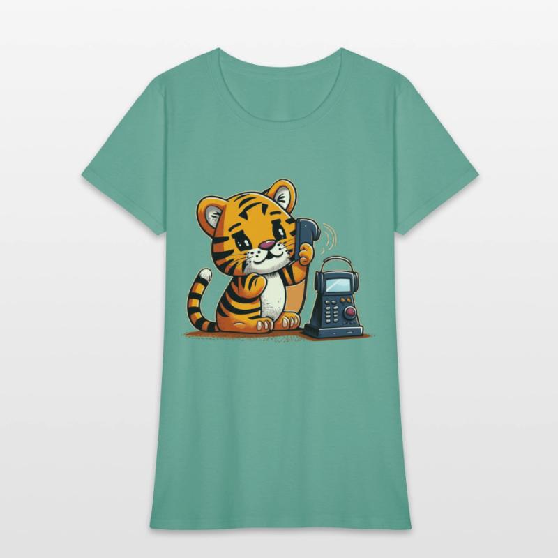 Tiger on the phone calling
