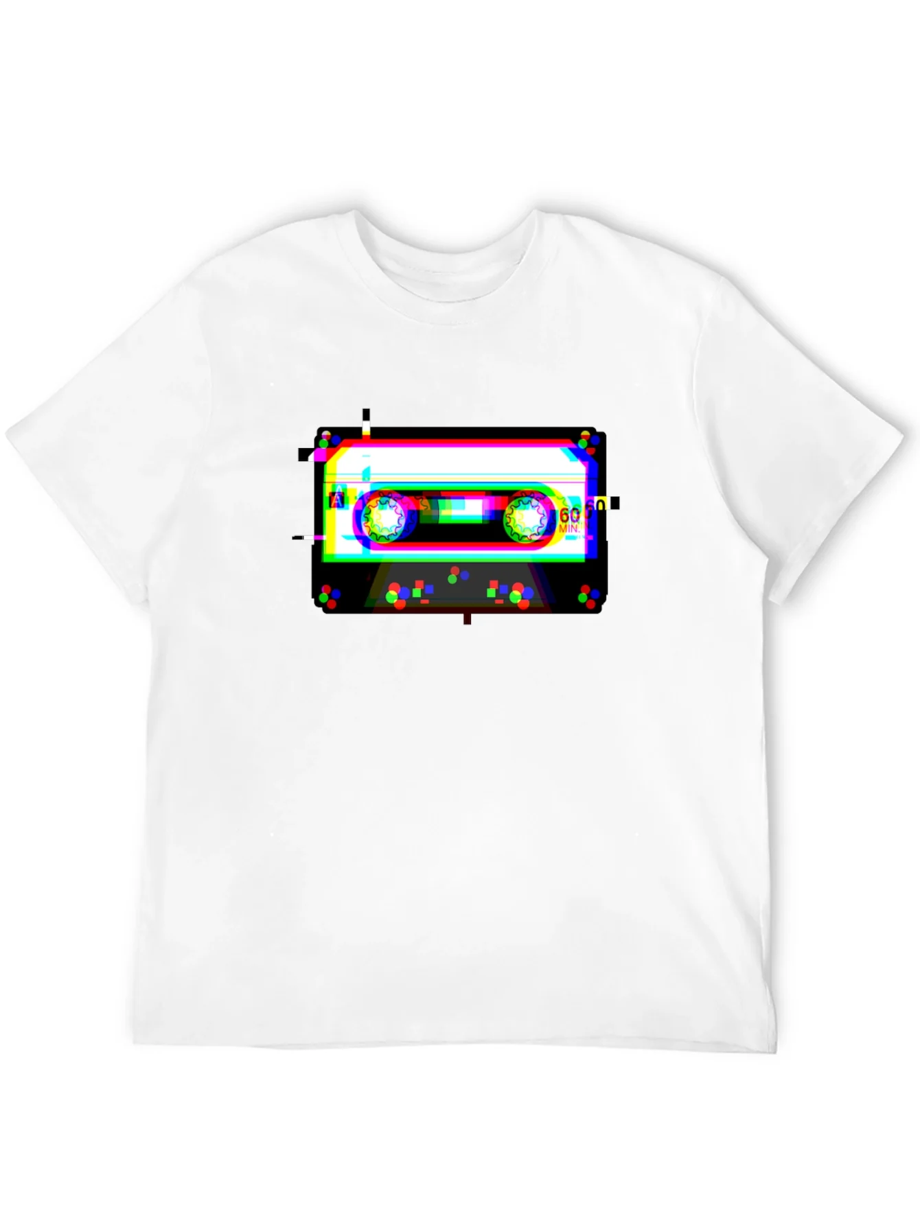 Glitch Cassette Tape T-Shirt - Retro Music Cool