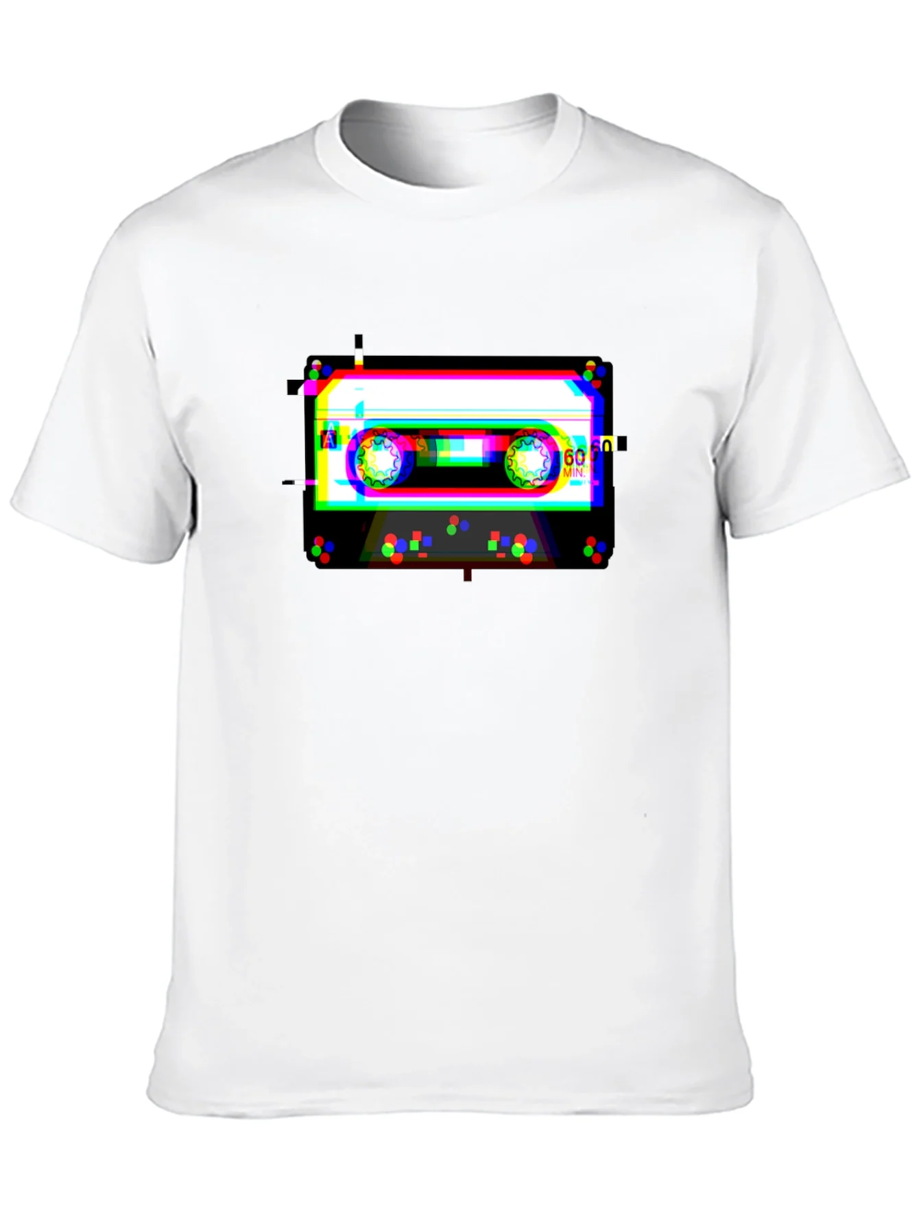 Glitch Cassette Tape T-Shirt - Retro Music Cool