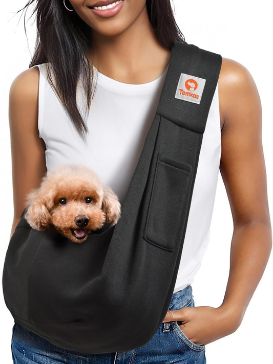 Tomkas Small Dog Sling Carrier - Classic Pocket &  - Premium Quality
