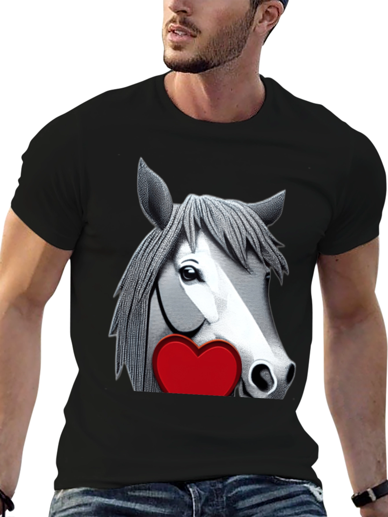 Horse with Heart Graphic Tee