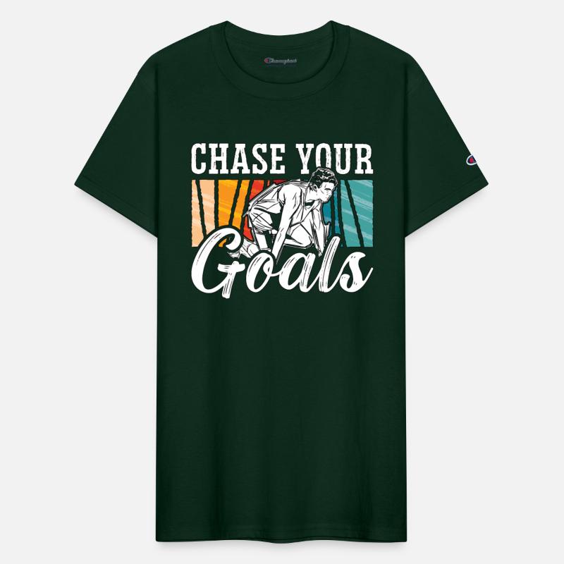 Track And Field Chase Your Goals Retro Sprinting