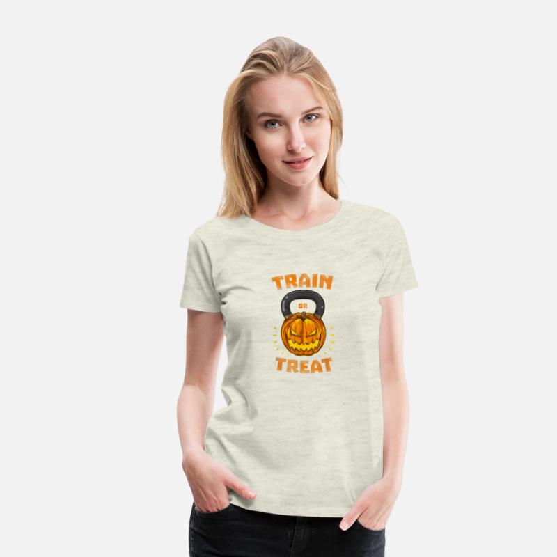 Train Or Treat Pumpkin Kettlebell Halloween