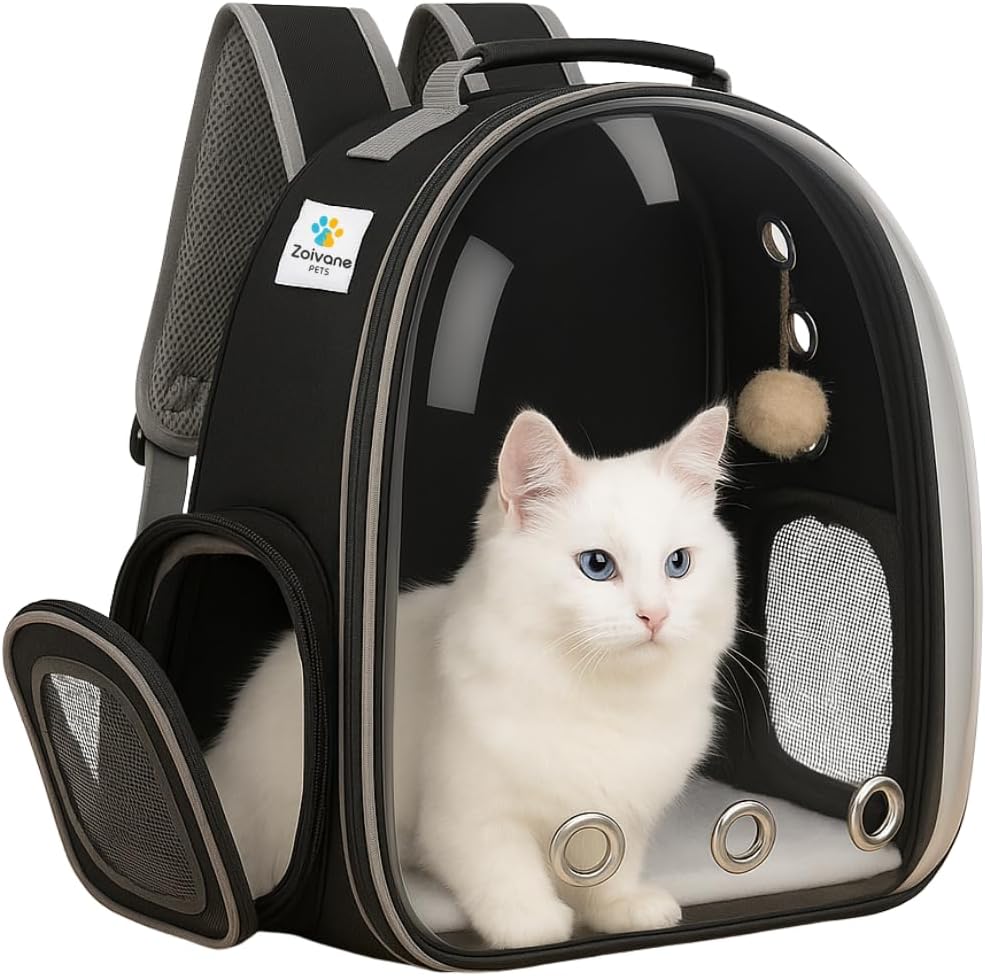 Transparent Cat Carrier Backpack (Medium) | Breath - Top Rated