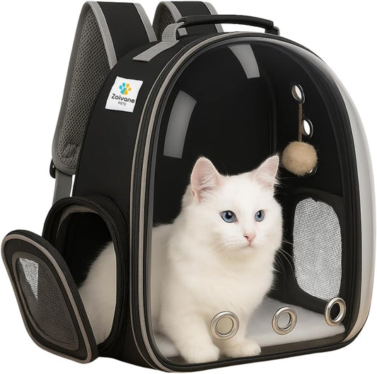 Transparent Cat Carrier Backpack (Medium) | Breath - Top Rated