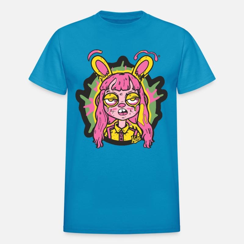 Trippy Bunny Girl Art