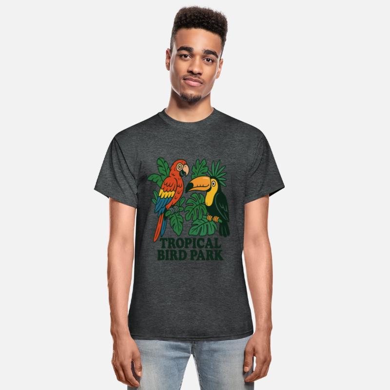 Tropical Bird Park Nature Illustration