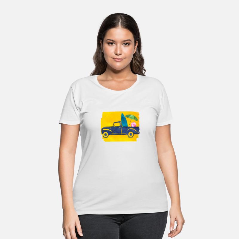 Truck Beach Umbrella Beach Side Summer
