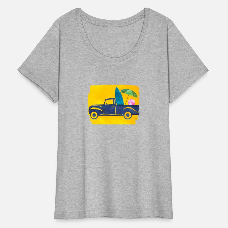 Truck Beach Umbrella Beach Side Summer