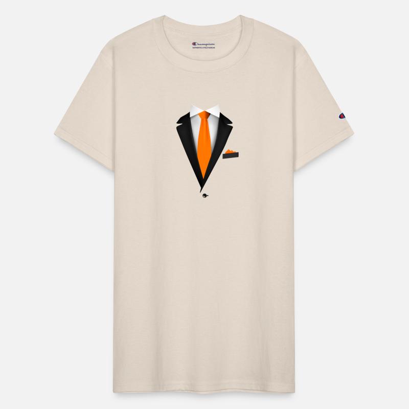 Tuxedo with a Orange Tie For Weddings And Special
