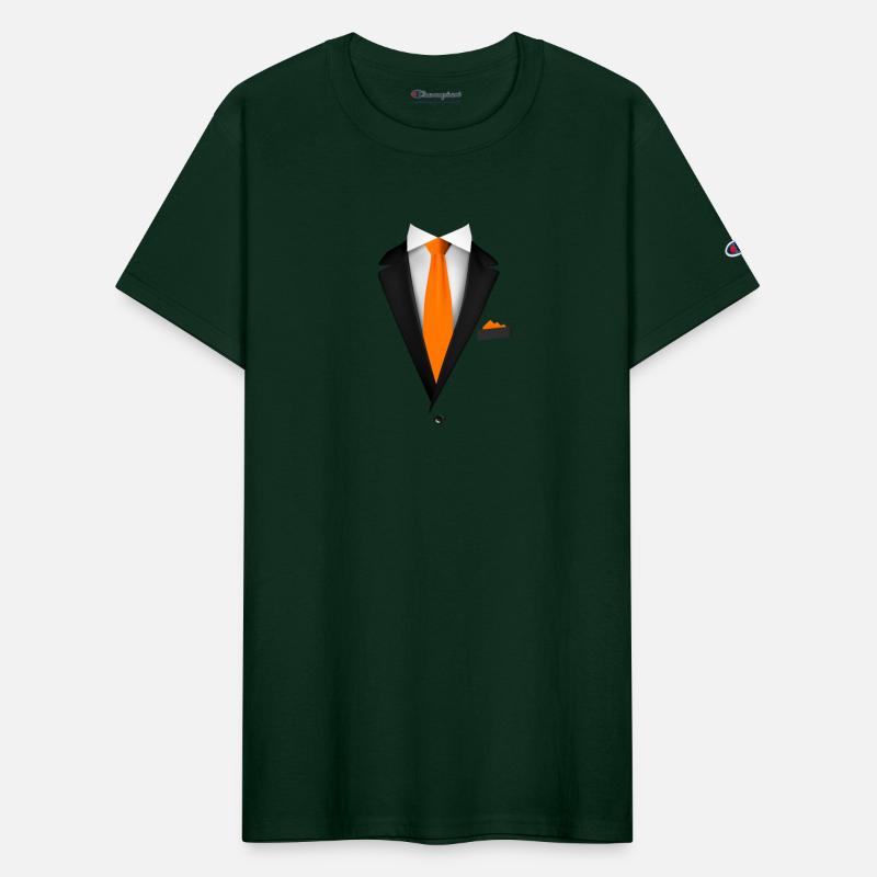 Tuxedo with a Orange Tie For Weddings And Special