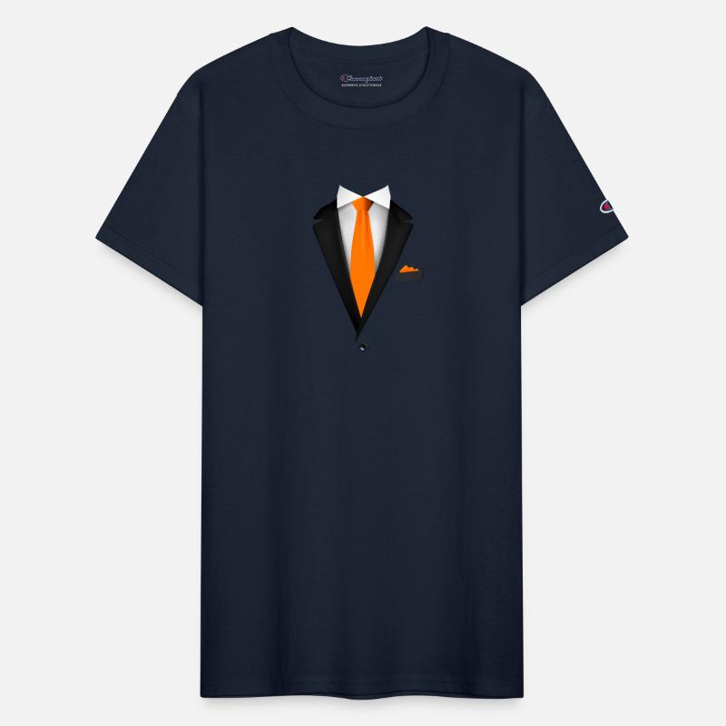 Tuxedo with a Orange Tie For Weddings And Special