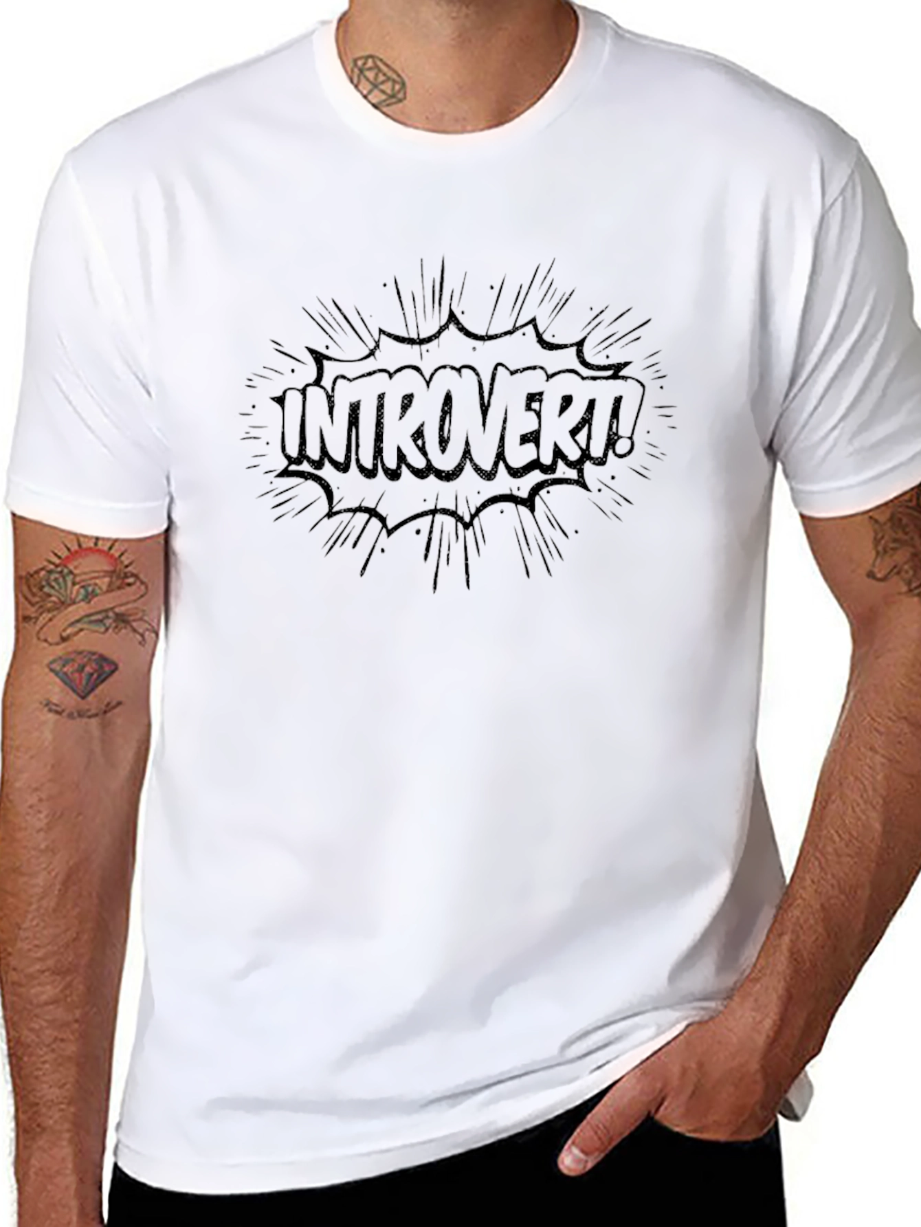 Introvert Comic Burst T-Shirt