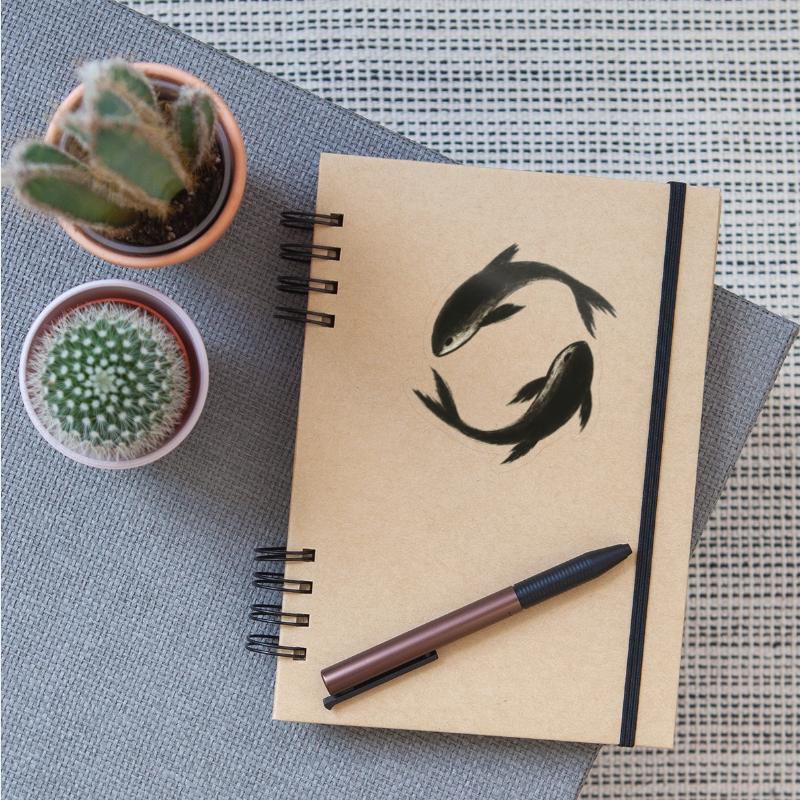 Twin Fish – Minimalist Ink Motion Design