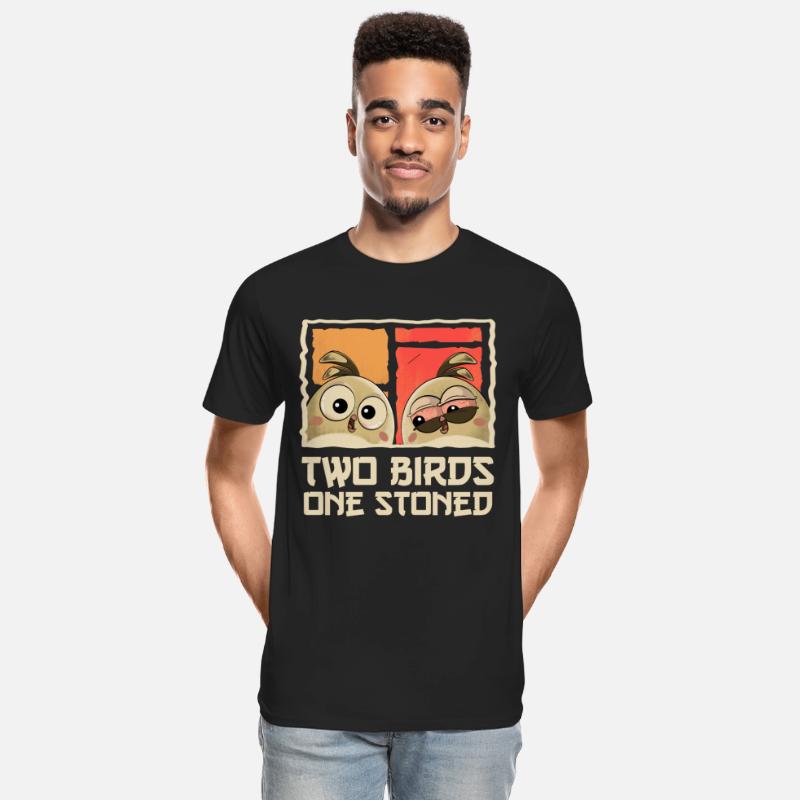 Two Birds One Stoned - Funny Sarcastic Birds Pun