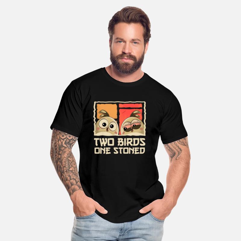 Two Birds One Stoned - Funny Sarcastic Birds Pun