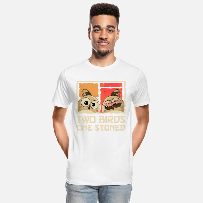 Two Birds One Stoned - Funny Sarcastic Birds Pun
