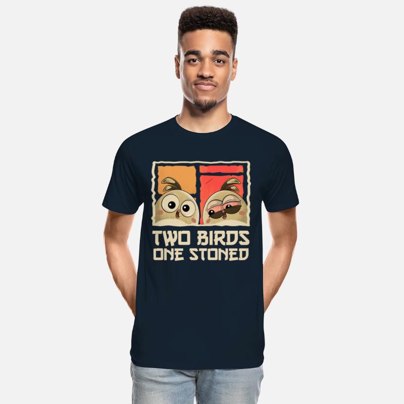 Two Birds One Stoned - Funny Sarcastic Birds Pun