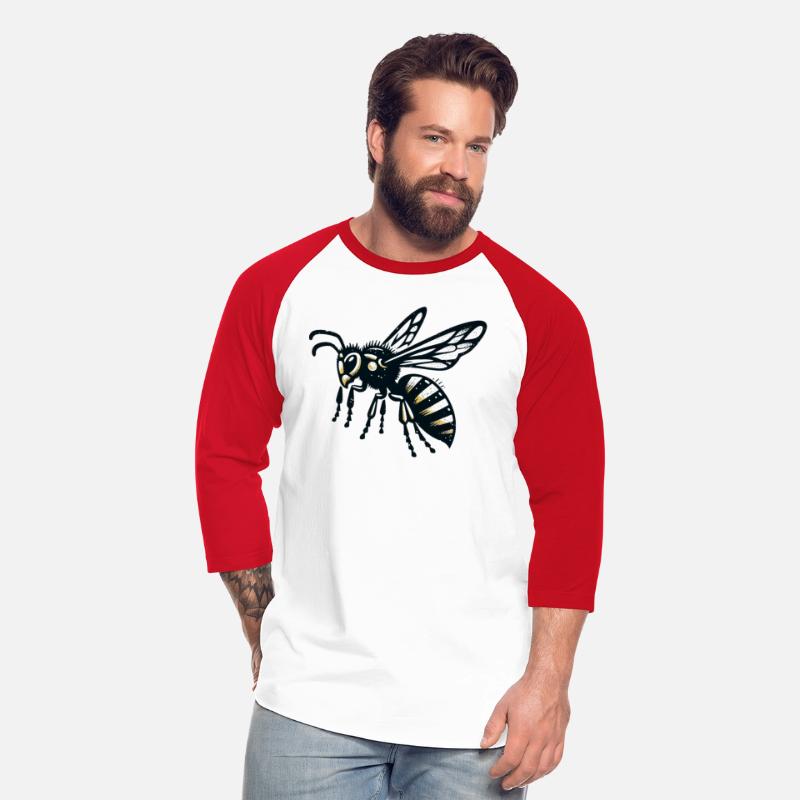 Two Color Wasp Insect Art 3