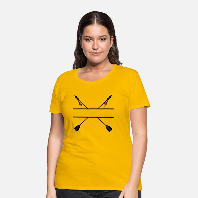 Two crossed arrows