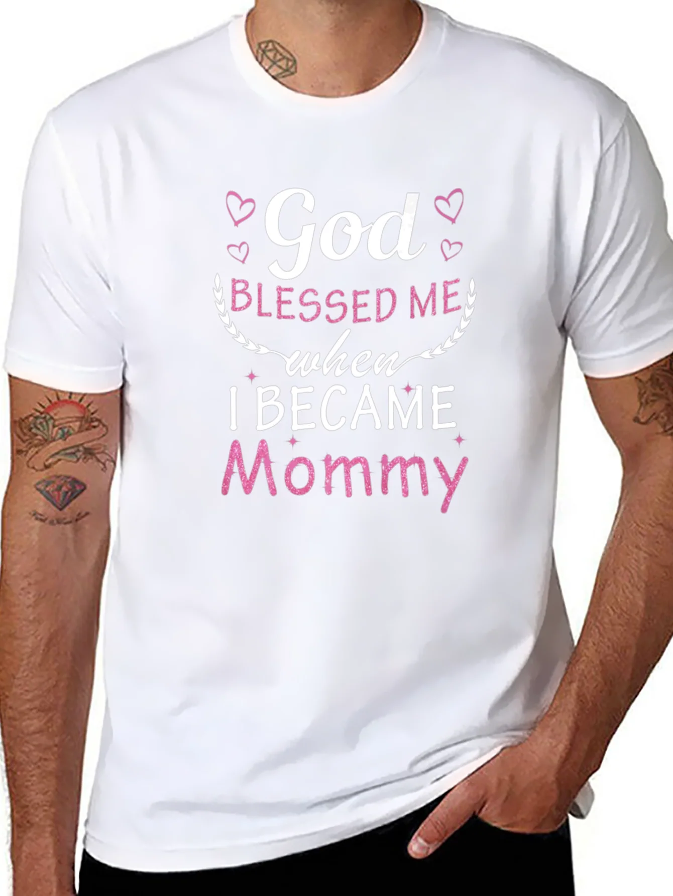 God Blessed Me When I Became Mommy Tee