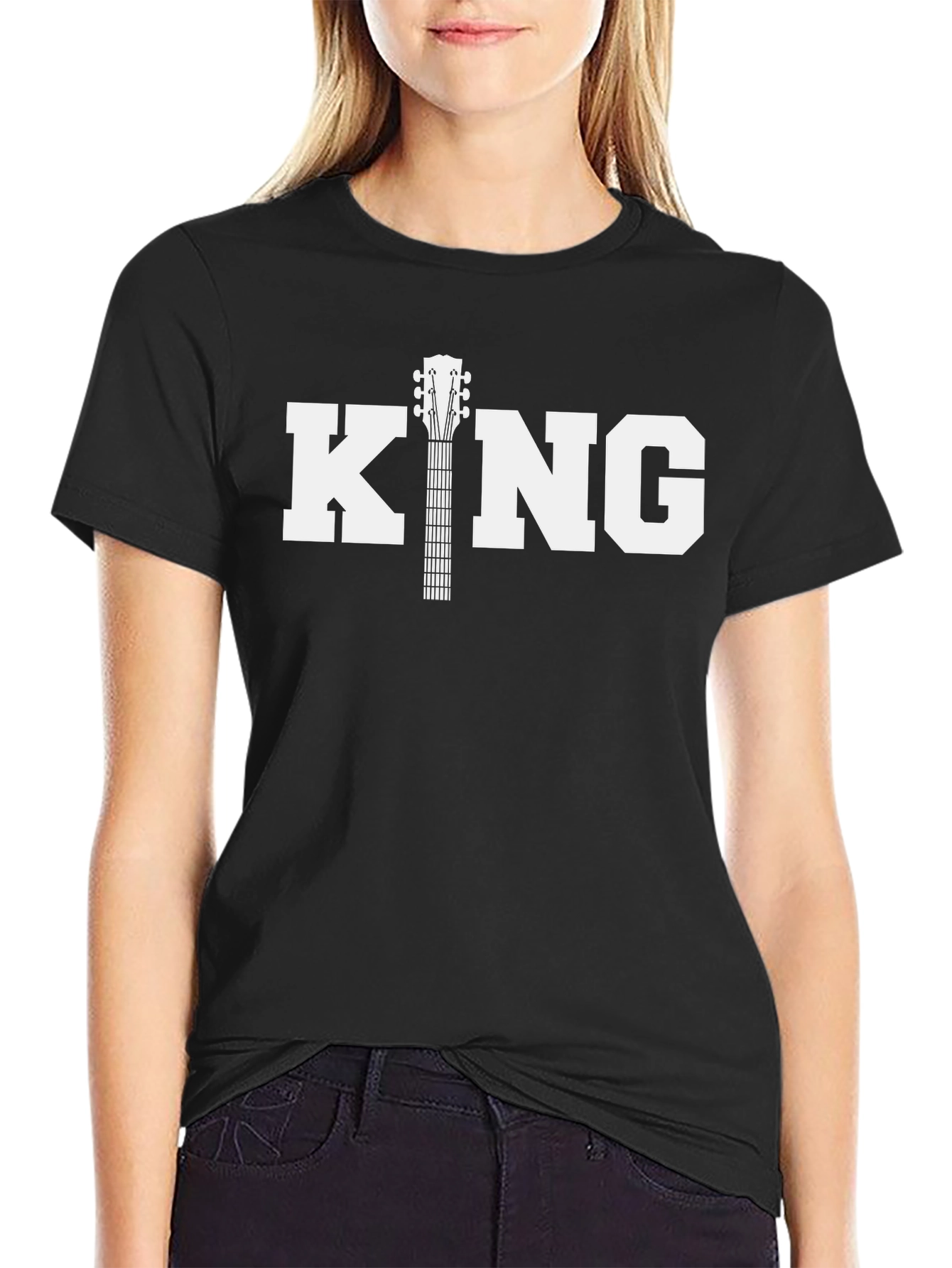King Guitar Tee - Black Unisex T-Shirt