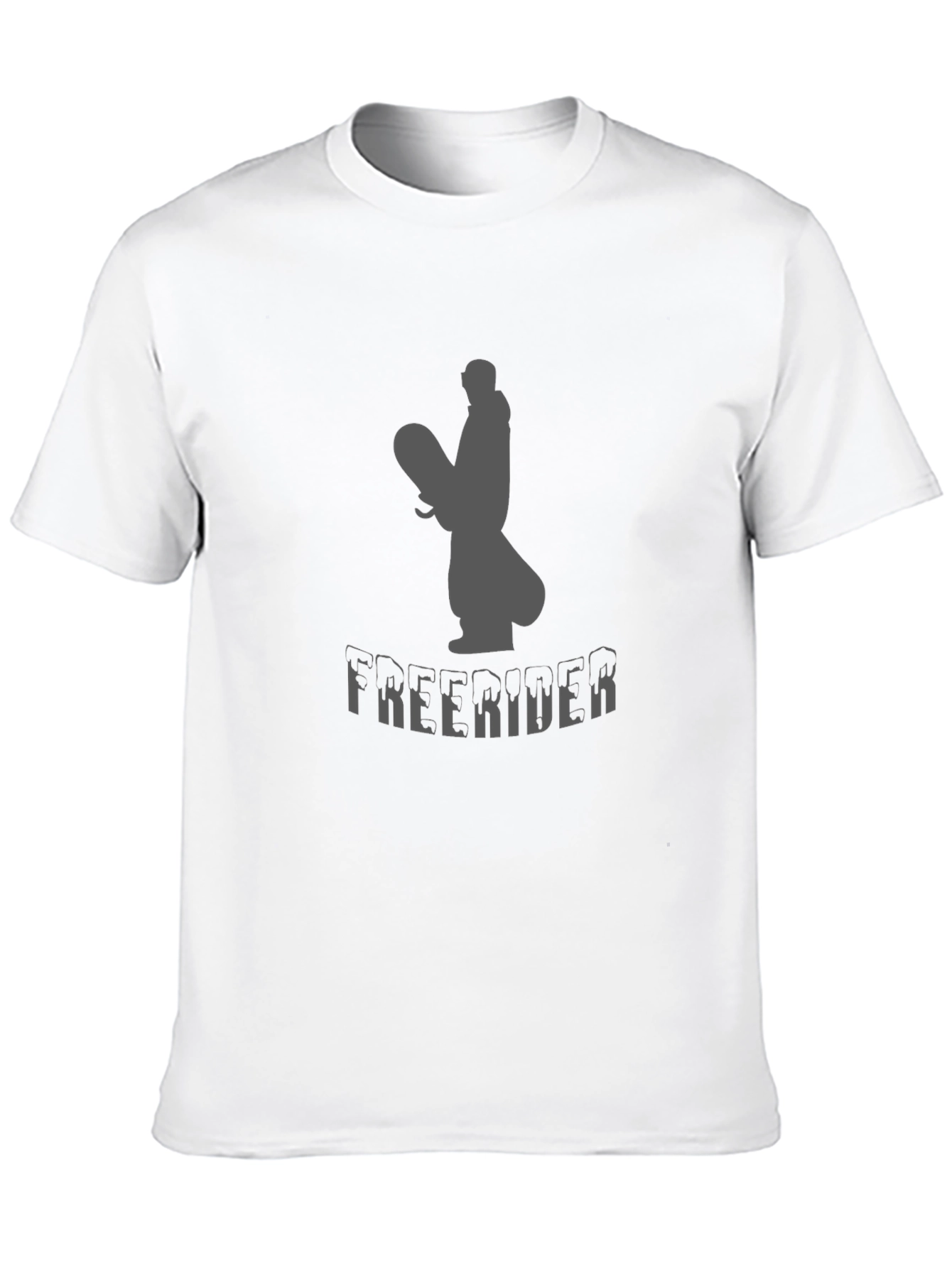 Freerider Graphic Tee - Black Cotton T-Shirt